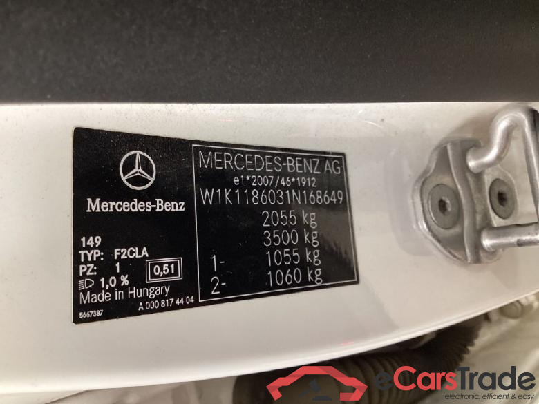 Mercedes CLA SB ´19 CLA -Klasse Shooting Brake CLA 180 d (118.603) 1.5 85KW MT6 E6dT