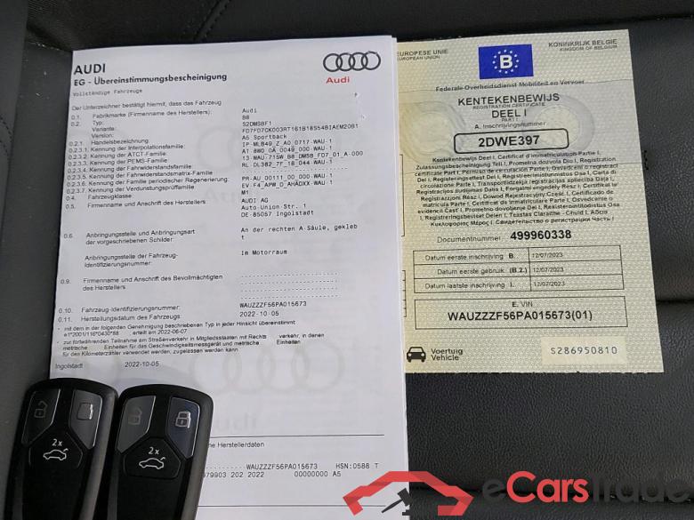 AUDI - AUD A5 SB 35 TFSI 150PK S-Tronic Business Edition Advanced Pack Business Plus With Sport Seats * PETROL * #4