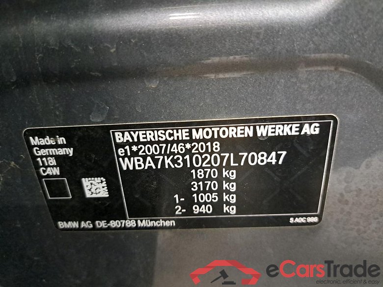 BMW - BMW 1 HATCH 118iA 136PK Advantage Pack Business Plus With Heated Seats & Driving & Parking Assistant * PETROL * #6