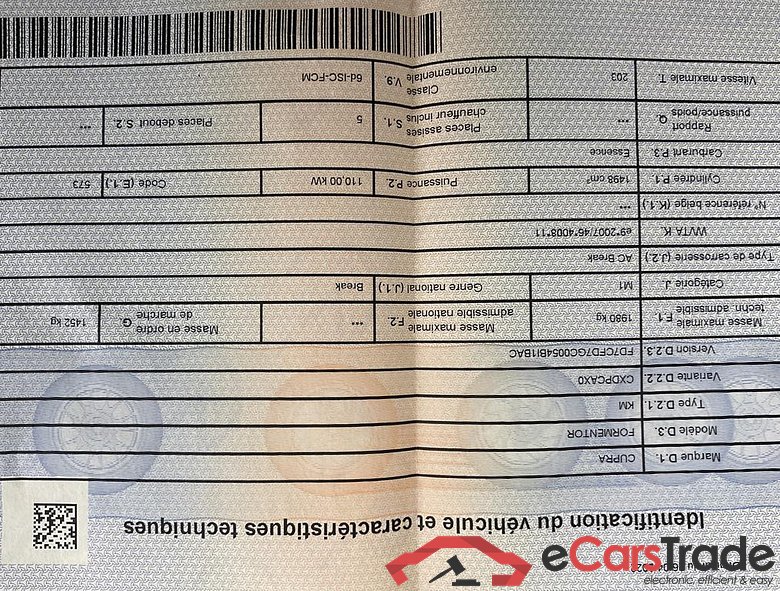 CUPRA Formentor Formentor 1.5 TSI 150ch (110kW) DSG 7v EURO 6 AP #3