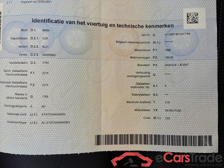 BMW 3 Reeks Touring 318dA (100 kW) 5d #3