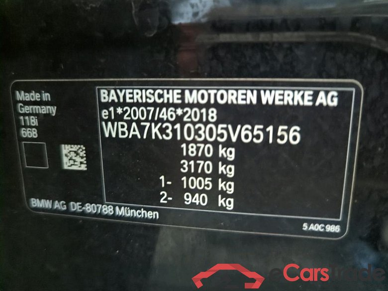 Baureihe 1 Lim. 118 i Advantage 1.5 100KW AT7 E6d #4