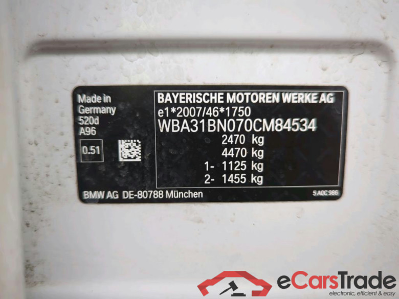 Baureihe 5 Touring 520 d 2.0 140KW AT8 E6d #4