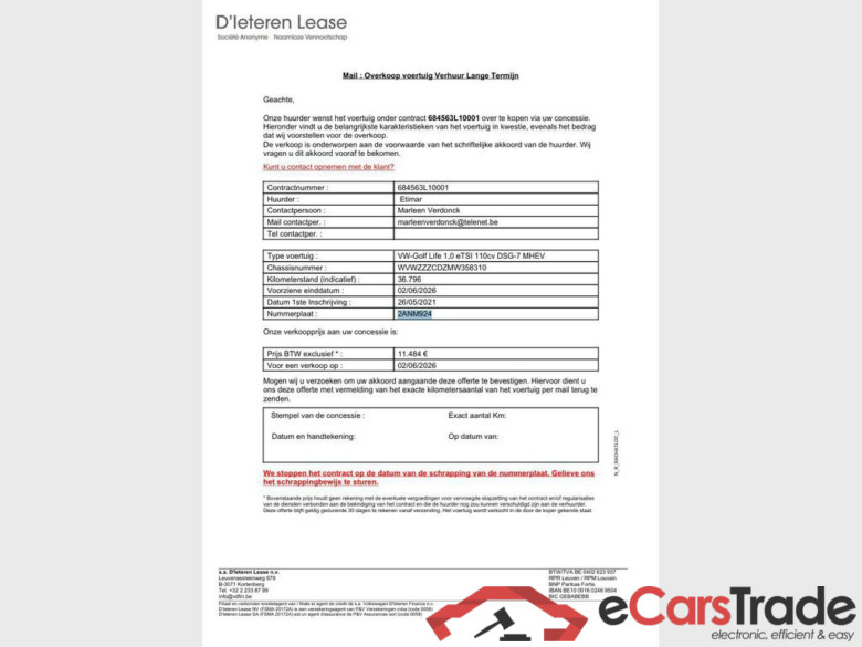 VOLKSWAGEN Golf VIII New Golf Life 1.0 eTSI  81 kW (110 pk) 7 versnellingen DSG #1