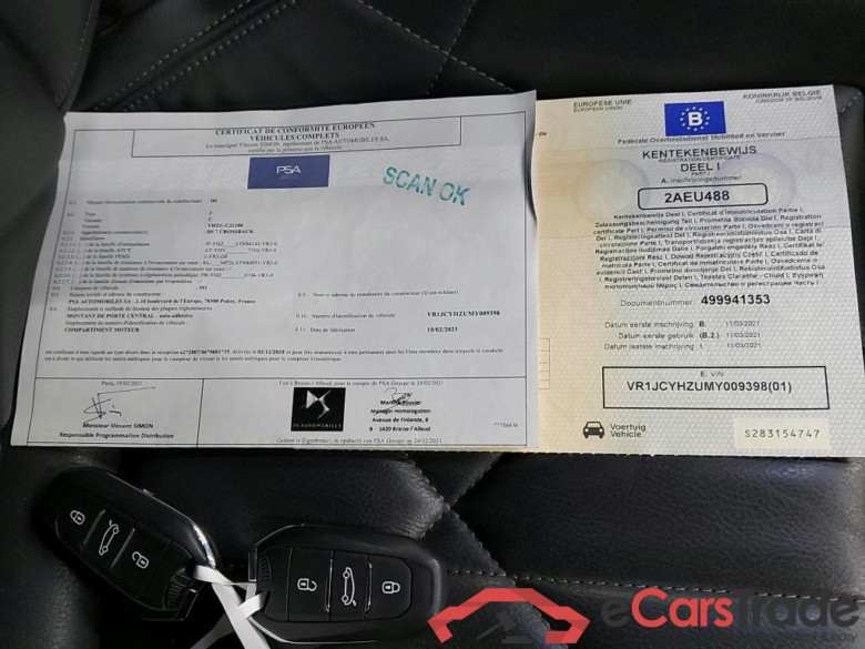 DS - DS  DS7 CROSSBACK BlueHDi 130PK Performance Line Plus & Foldable Towing Hook   ***      RÜCKRUFAKTION KAMPAGNE - NY5 - NOCKENWELLENKETTE  ***  RECALL CAMPAIGN REQUIRED - NY5 - CAMSHAFT CHAIN    *** #4