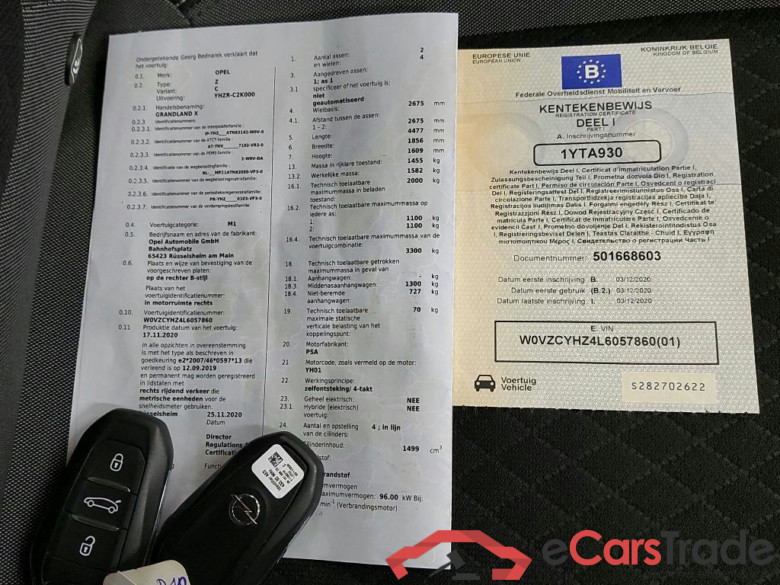 OPEL - OPE GRANDLAND X 1.5 Turbo ECOTEC D 131PK AT8 Ultimate Pack Park & Go & Removable Trailer Hook   ***      RÜCKRUFAKTION KAMPAGNE OPEL - KUH - NOCKENWELLENKETTE  ***  RECALL CAMPAIGN OPEL REQUIRED - KUH - CAMSHAFT CHAIN    *** #4