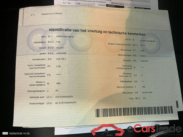 MERCEDES-BENZ CLASS GLB DIESEL (X247) GLB 180 d Business Solution #6