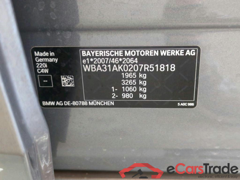Baureihe 2 Gran Coupe 220 i M Sport 131KW AT7 6E #4