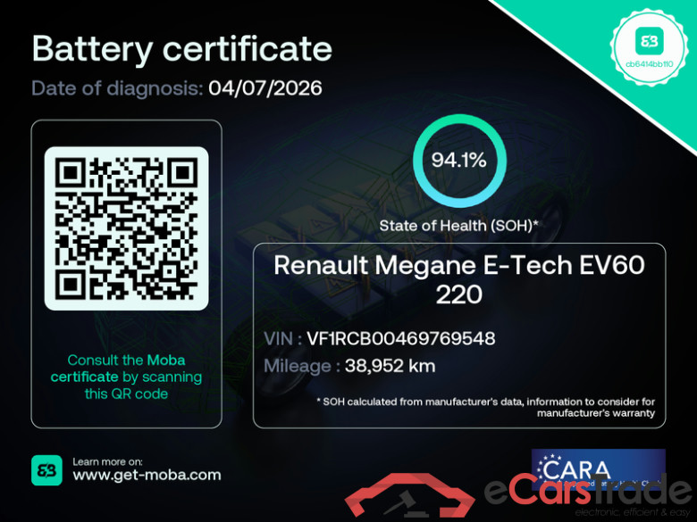 RENAULT MEGANE E-TECH - 2022 60 kWh Techno R220 Optimum charge 5d #6