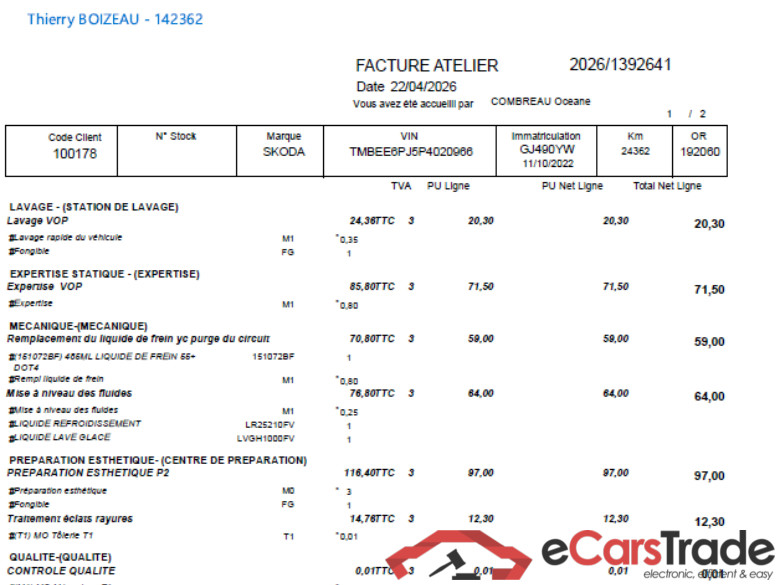 Fabia Active 1.0 MPI 80CV BVM5 E6d / PRÊT A VENDRE #2