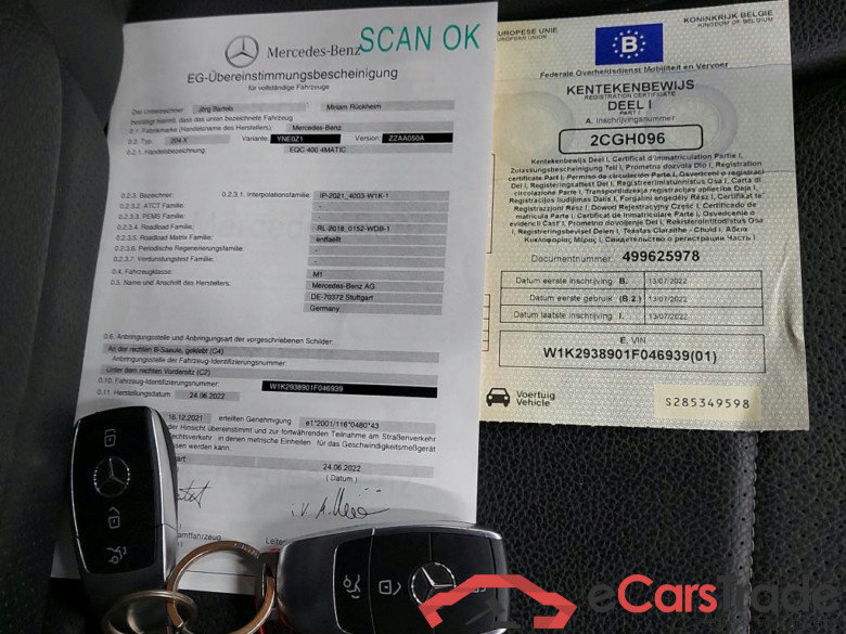 MERCEDES - MER EQC 400 408PK 4MATIC Business Solution Luxury & Smartphone Integration & Towing Hook With ESP * ELECTRIC * #4