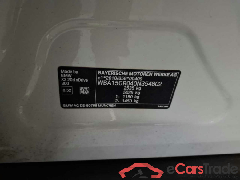 BMW X3 (G45)(08.2024->) DE - SUV5 xDrive 20d Mild Hybrid EU6e, 2024 - 2026 #4