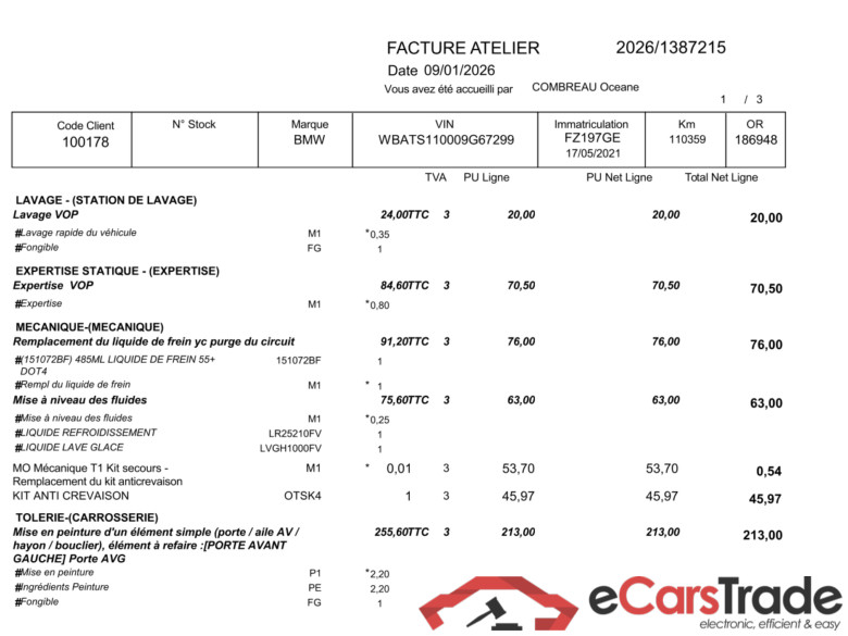 BMW X3 / 2017 / 5P / SUV xDrive30e 292ch M Sport BVA8 / PRÊT A VENDRE #2