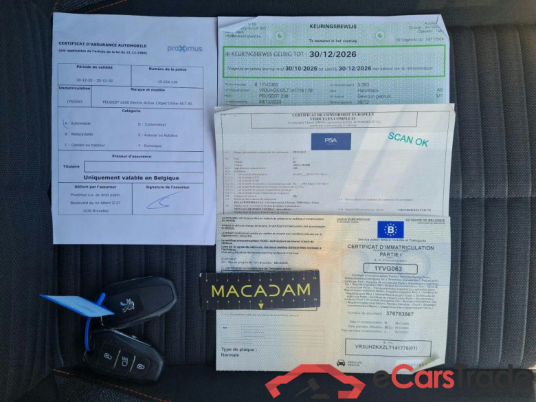 PEUGEOT - PEU e-208 Active 136PK With Climatic & 3D Navigation & Cruise Control & VisioPark I Pack   * ELECTRIC * #4